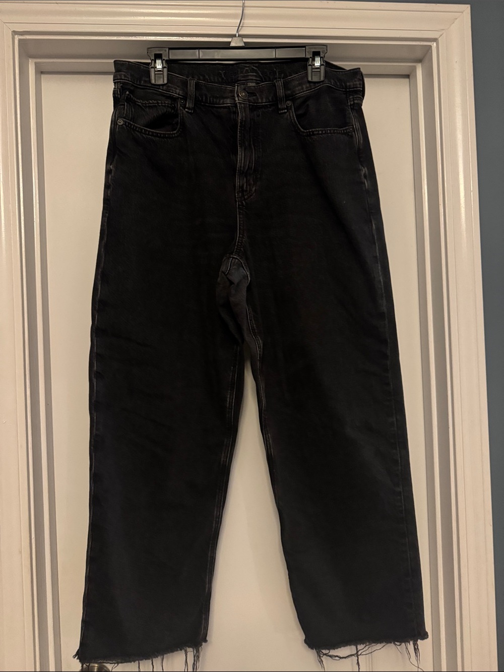 American Eagle Outfitters Black Washed Boyfriend Jeans